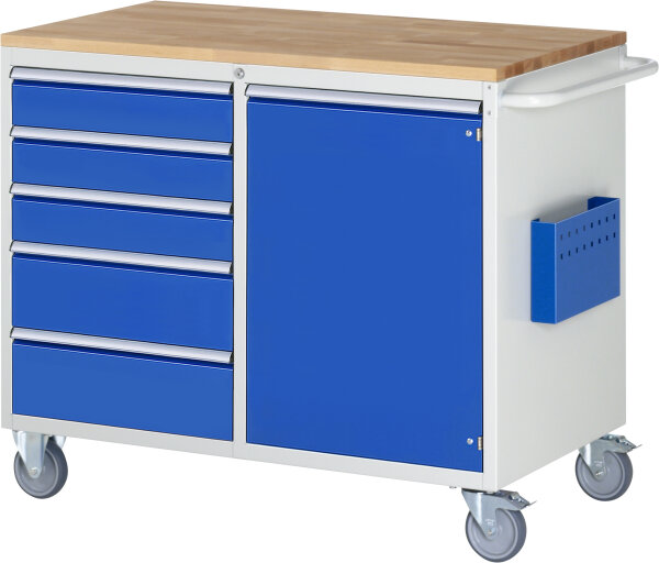 RAU Montagewagen LL5.23.12, B1145xT650xH975mm, 5xSchublade-TA, 1xTür, B-Top-25mm, 05-LL5.23.12A-B.11