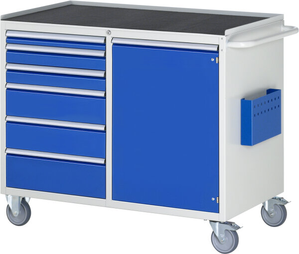 RAU Montagewagen LL5.24.12, B1145xT650xH975mm, 6xSchublade-TA, 1xTür, MT-Top-25mm, 05-LL5.24.12A-MT.11