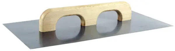 Profibau Stahl-Aufziehplatte 75211 Holzheft, 500 x 260 x 12 mm, Doppelholzgriff, 1,2 mm Blattstärke