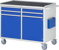RAU Montagewagen LL5.7.7, B1145xT650xH975mm, 4xSchublade-TA, 2xTüren, MT-Top-25mm, 05-LL5.7.7A-MT.11