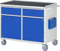 RAU Montagewagen LL5.8.8, B1145xT650xH975mm, 2xSchublade-TA, 2xTüren, MT-Top-25mm, 05-LL5.8.8A-MT.11