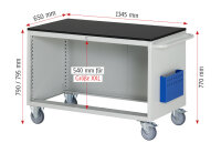 RAU Montagewagen XXL3.0, B1145xT650xH795mm, 3xSchublade-TA, B-Top-25mm, 05-XXL3.0A-B.11