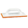 Profibau Reibebrett mit Schwammgummibelag 75237 orange, mittelporig, 280 x 140 x 10 mm