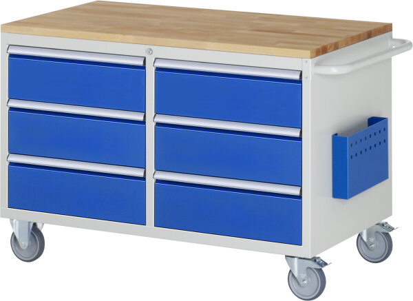 RAU Montagewagen LL3.0.0, B1145xT650xH795mm, 6xSchublade-VA, B-Top-25mm, 15-LL3.0.0A-B.11