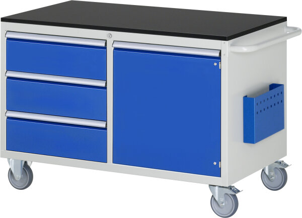 RAU Montagewagen LL3.0.8, B1145xT650xH790mm, 3xSchublade-VA, 1xTür, M-Top-20mm, 15-LL3.0.8A-M.11