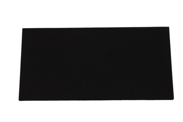 Profibau Moosgummi-Ersatzbelag 75248 schwarz, feinporig, 280 x 140 x 8 mm