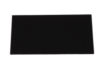 Moosgummi-Ersatzbelag, schwarz, feinporig, 280 x 140 x 8 mm