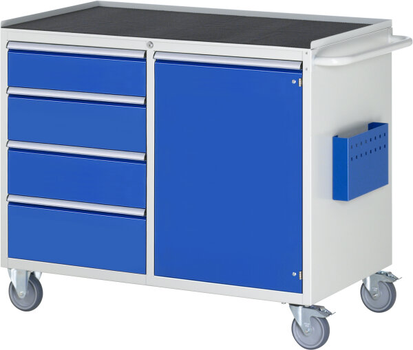 RAU Montagewagen LL5.21.12, B1145xT650xH975mm, 4xSchublade-VA, 1xTür, MT-Top-25mm, 15-LL5.21.12A-MT.11