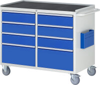 RAU Montagewagen LL5.3.3, B1145xT650xH975mm, 8xSchublade-VA, MT-Top-25mm, 15-LL5.3.3A-MT.11