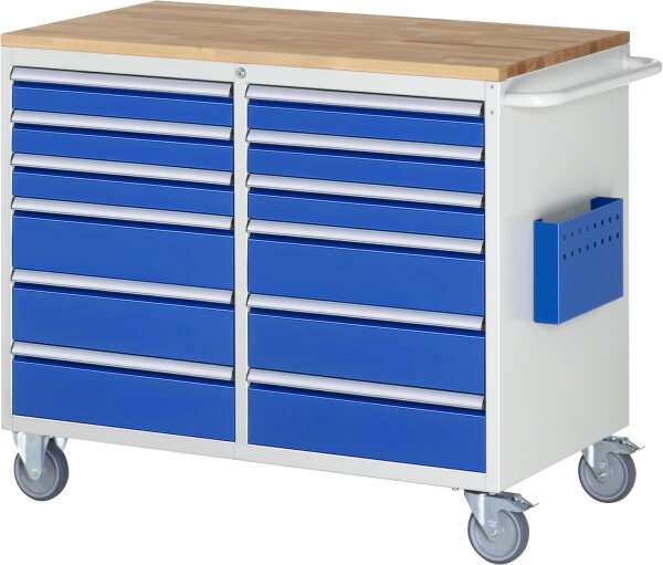RAU Montagewagen LL5.9.9, B1145xT650xH975mm, 12xSchublade-VA, B-Top-25mm, 15-LL5.9.9A-B.11