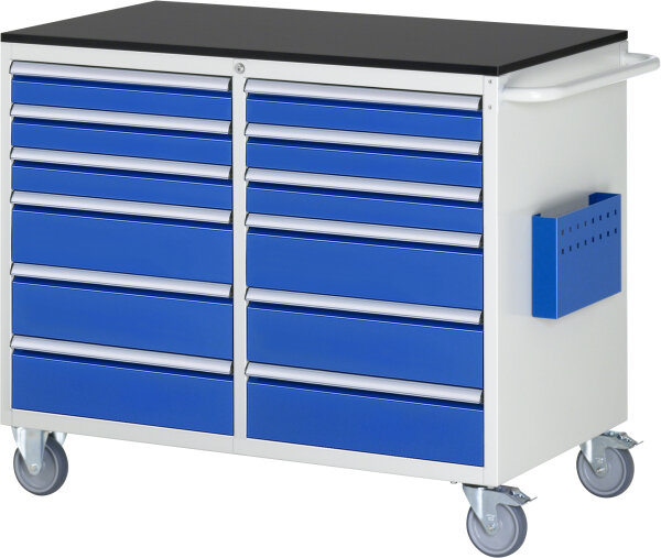 RAU Montagewagen LL5.9.9, B1145xT650xH970mm, 12xSchublade-VA, M-Top-20mm, 15-LL5.9.9A-M.11