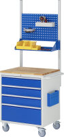 RAU Montagewagen XL5.1, B770xT650xH975mm, 4xSchublade-VA, B-Top-25mm, 15-XL5.1A-B.11