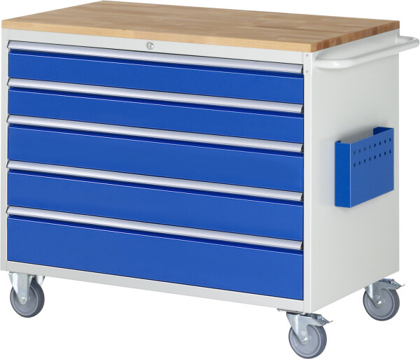 RAU Montagewagen XXL5.11, B1145xT650xH975mm, 5xSchublade-VA, B-Top-25mm, 15-XXL5.11A-B.11