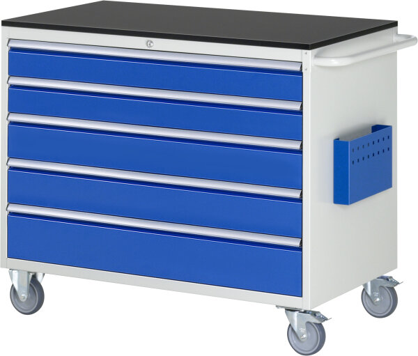 RAU Montagewagen XXL5.11, B1145xT650xH970mm, 5xSchublade-VA, M-Top-20mm, 15-XXL5.11A-M.11