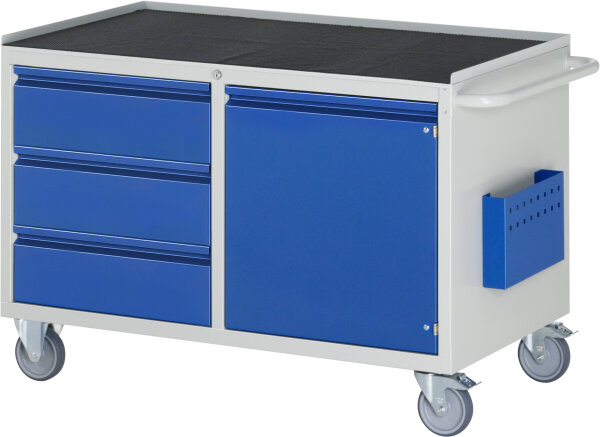 RAU Montagewagen LL3, B1145xT650xH795mm, 3xSchublade-TA, 1xTür, MT-Top-25mm, 05-LL3.0.8I-MT.11