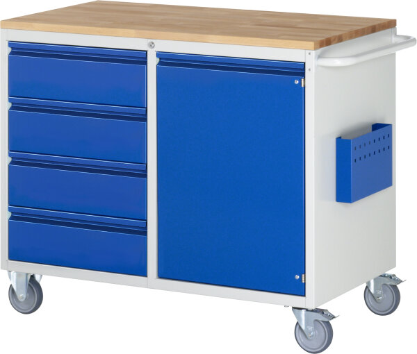 RAU Montagewagen LL5, B1145xT650xH795mm, 4xSchublade-TA, 1xTür, B-Top-25mm, 05-LL5.1.12I-B.11