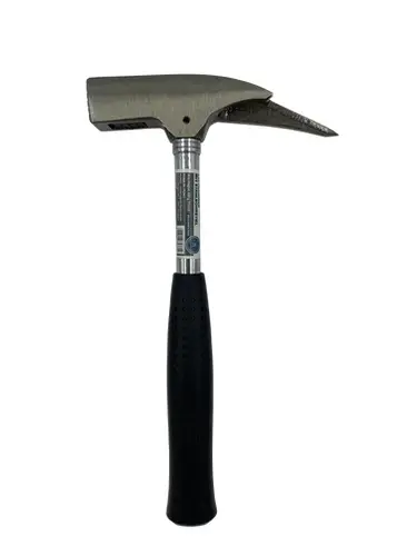 Profibau Latthammer 75367 geraut mit magnetischem Nagelhalter, 600 g, Stahlrohrstiel