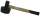 Profibau Spezial-Plattenhammer 75385 rund, vulkanisierter Gummiaufsatz, 1500 g, Hartholzstiel