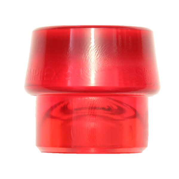 Halder Schlageinsatz für SIMPLEX-Schonhammer 75423 Plastik rot, Ø 50 mm, 70 Shore D, ölbeständig