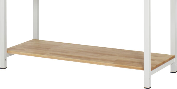 RAU Ablageboden Buche für Schwerlastwerkbank, B1200 x T660 x S40 mm, 09-AB-SLW-1250-700