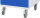 RAU Rollensatz mit Gewindeplatten mit 4 Lenkrollen, davon 2 mit Feststeller, 09-RS100G-2LF-2L-DP