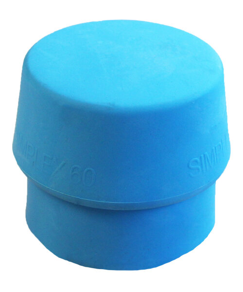 Schlageinsatz für SIMPLEX-Schonhammer, Ø 40 mm, blau TPE-soft