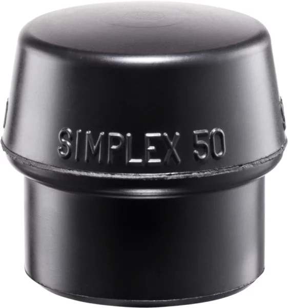 Schlageinsatz für SIMPLEX-Schonhammer, , Ø 80 mm, schwarze Gummikomposition