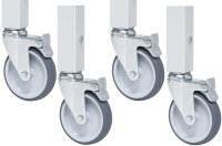RAU Rollensatz mit Expander, 4 Lenkrollen mit...