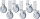 RAU Rollensatz mit Expander, 2 Bock- und 4 Lenkrollen mit Feststeller, 09-RS125EP-4LF-2B