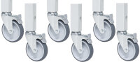 RAU Rollensatz mit Expander, 6 Lenkrollen mit...