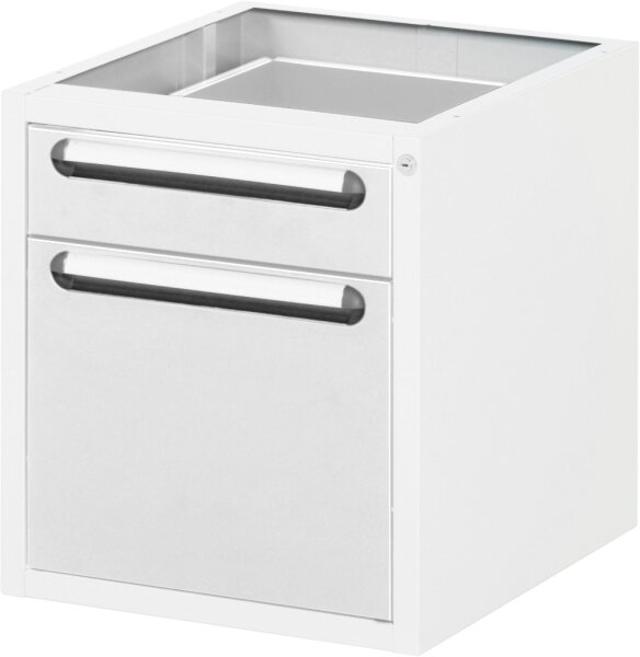RAU Unterbau-Container mit 2 Schubladen, B480xT600xH545mm, RAL7035/RAL7035, E-US-3-2A.12