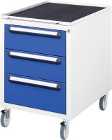 RAU Roll-Container mit 3 Schubladen, B480xT600xH690mm,...