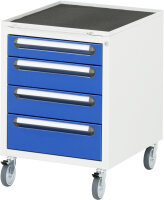 RAU Roll-Container mit 4 Schubladen, B480xT600xH690mm,...