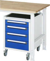 RAU Roll-Container mit 4 Schubladen, B480xT600xH690mm,...