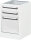 RAU Unterbau-Container mit 3 Schubladen, B480xT600xH755mm, RAL7035/RAL7035, E-US-4-3A-S.12