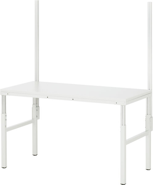 RAU Aufbausatz E mit 2 System-Stützen für alle Produktbreiten (Arbeitstisch Basis Serie E), E-AB-AP-SP