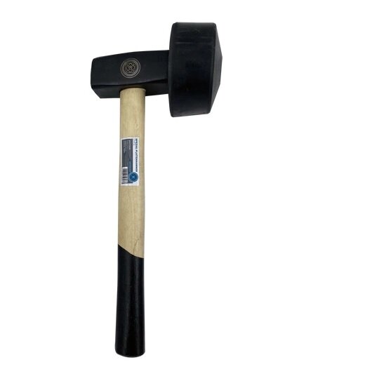 Profibau Spezial-Plattenhammer 75471 Rund Geschraubt, 1250 g, mit Hartgummi-Aufsatz