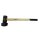 Profibau Spezial-Plattenhammer 75474 rund, 4 kg, mit langem Eschenstiel 700 mm, Ø 105 mm Gummikopf