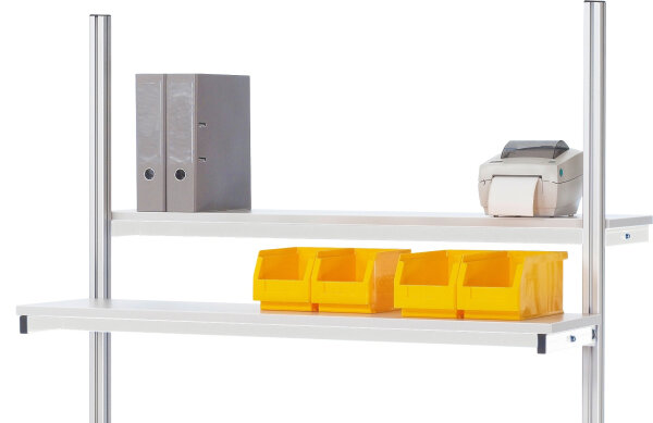 RAU Etagenbord, B750xT310xH75mm, RAL7035, EE-EB0750-300M.12