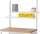 RAU Etagenbord, B1500xT310xH75mm, RAL7035, EE-EB1500-300M.12