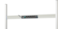 RAU Energieleiste mit Halteschiene, B2000xT85xH80mm,...