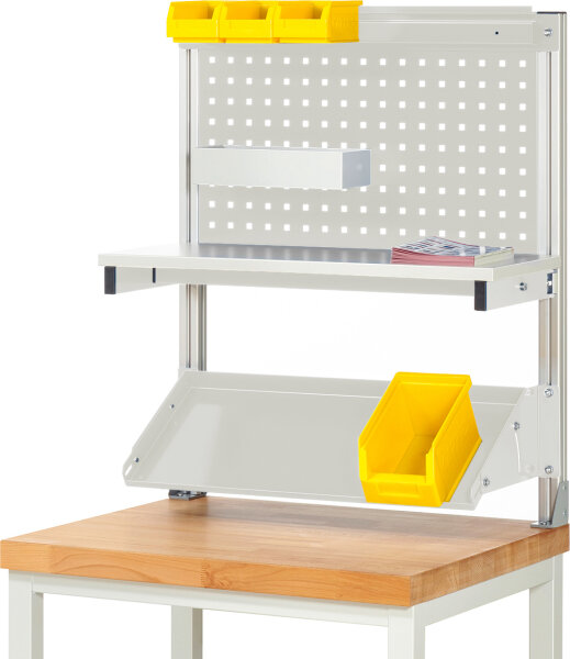 RAU System-Aufbau (Komplettset-01 B750 mm), zur Montage auf Arbeitsplatte, RAL7035, SAE-KM01-0750.12