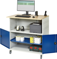 RAU Computer-Tisch 1022, B1100xT790xH1180mm, mobil,...