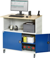 RAU Computer-Tisch 1022, B1100xT790xH1180mm, mobil,...