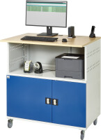 RAU Computer-Tisch 1022, B1100xT790xH1180mm, mobil, 07-1022F.11