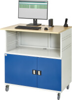 RAU Computer-Tisch 1022, B1100xT790xH1180mm, mobil, 07-1022F.11