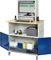 RAU Computer-Tisch 1022 mit Monitorgehäuse T300mm,...