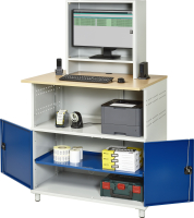 RAU Computer-Tisch 1022 mit Monitorgehäuse T300mm,...