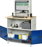 RAU Computer-Tisch 1022 mit Monitorgehäuse T300mm,...