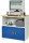 RAU Computer-Tisch 1022 mit Monitorgehäuse T300mm, B1100xT790xH1840mm, stationär, 07-1022M3S.11
